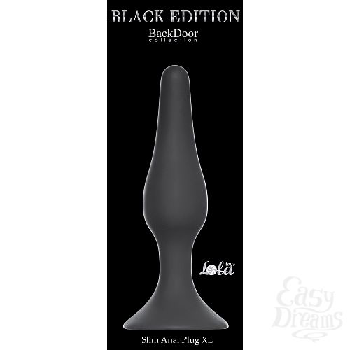 2    Slim Anal Plug XL Black 4204-01Lola