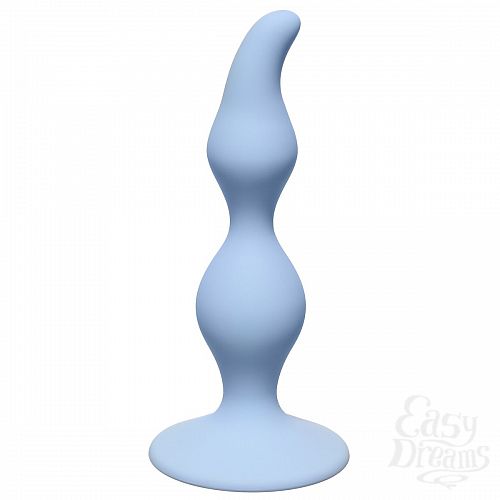  1:     Curved Anal Plug Blue - 12,5 .