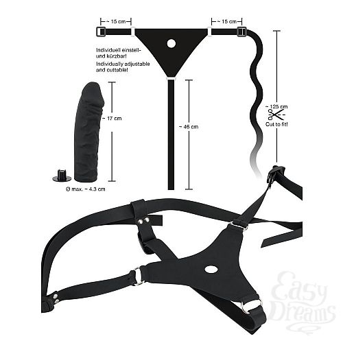  6       Silicone Strap-On - 17 .