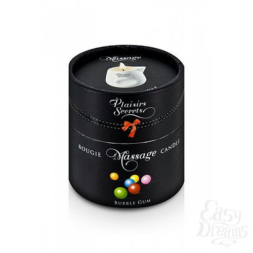  2      - Bougie de Massage Gourmande Bubble Gum - 80 .