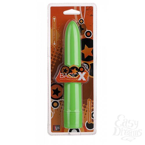  2     BASICX MULTISPEED VIBRATOR GREEN 7INCH - 18 .
