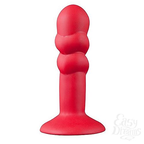  1:     SHOVE UP 5INCH SILICONE BUTT PLUG RED - 12,7 .