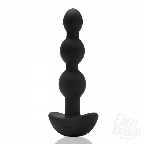  1:  ׸   TRIPLET ANAL BEADS BLACK - 14 .