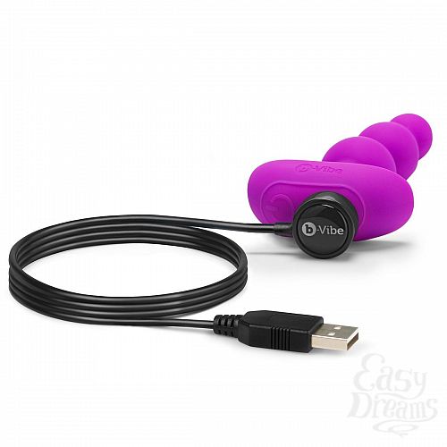  3      TRIPLET ANAL BEADS FUCHSIA - 14 .
