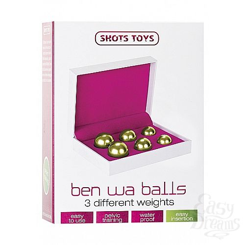  2    Ben Wa Balls Set Gold SH-SHT152