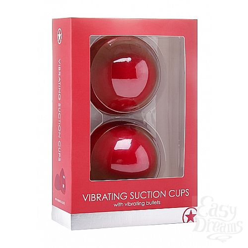  2   Vibrating Suction Cup Red SH-OU159RED
