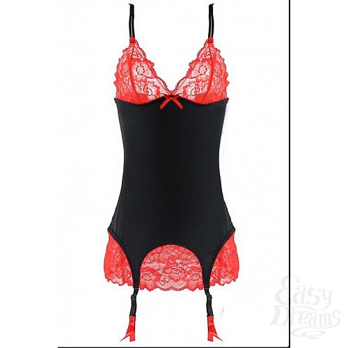  4   2 PC LACE CHEMISE, G-STRING WITH GARTER