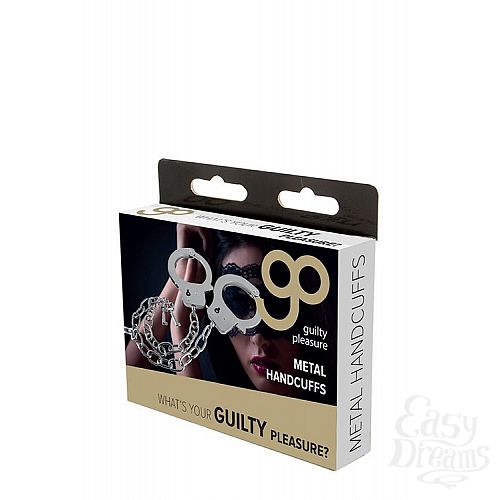  2        Metal Handcuffs Long Chain