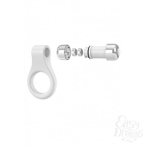  4   - OVO B1 VIBRATING   RING WHITE/CHROM