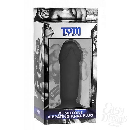  2    XL Silicone Vibrating Anal Plug - 19,5 .