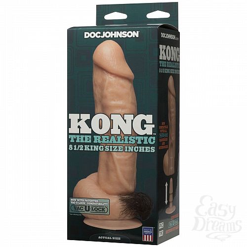  3   Kong Realistic Cock with Removable Vac-U-Lock Suction Cup - 23,6 .