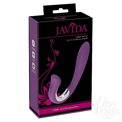  4       Javida Vibe with Clit Stimulator - 18,5 .