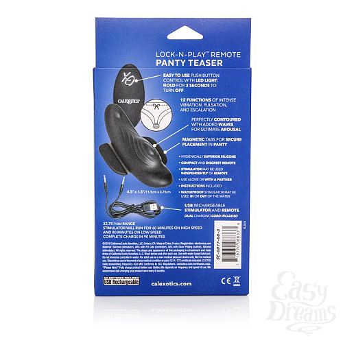  8     Remote Lock N Play Panty Tease  California Exotic Novelties, 11.5  