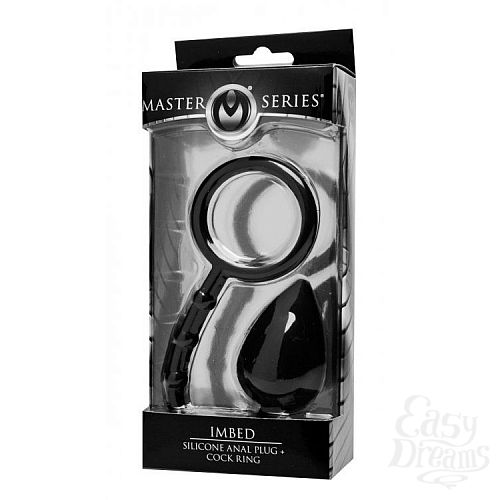  4        Imbed Silicone Anal Plug and Cock Ring