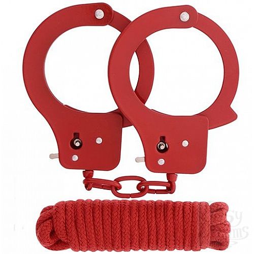  1:           BONDX METAL CUFFS LOVE ROPE SET