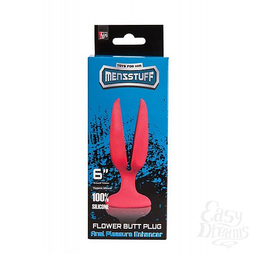  2   - MENZSTUFF FLOWER BUTT PLUG 6INCH - 15 .
