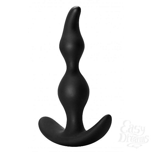  2  ׸   Bent Anal Plug Black - 13 .