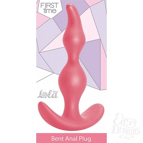  3     Bent Anal Plug Black - 13 .