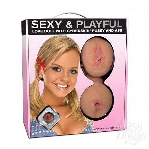  1:  - Sexy   Playful Inflatable Love Doll with CyberSkin Pussy and Ass