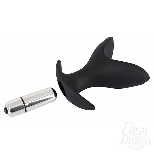  4  ׸  V-  Black Velvets Vibrating Anchor Plug   - 10,3 .