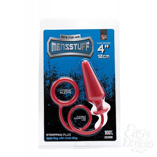  2        MENZSTUFF 4INCH SINGLE RING ANAL PLUG