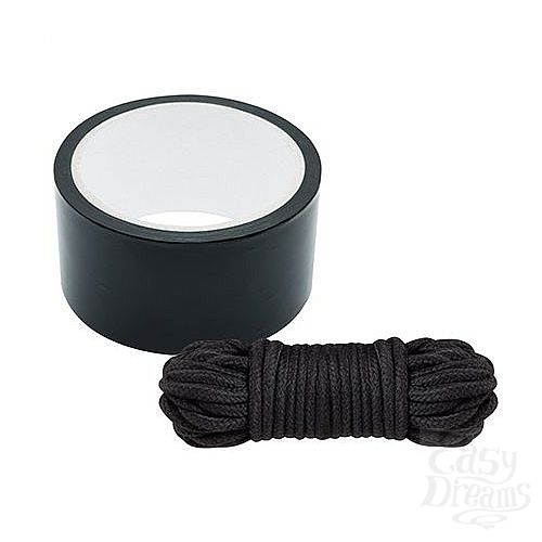  1:     BONDX BONDAGE RIBBON   LOVE ROPE BLACK