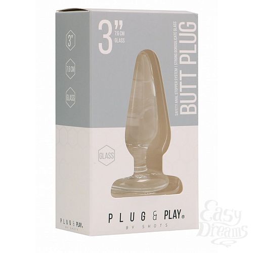  2     Butt Plug Basic 3 Inch - 7,6 .