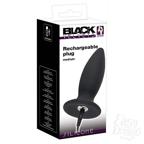 ���������� 5  ׸���� �������������� �������� ������ Black Velvets Recharge Plug M - 12,5 ��.