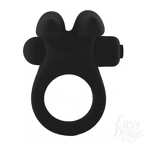  2   Bunny Cockring Black SH-MJU009BLK