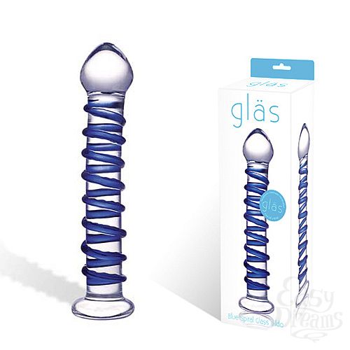  1:     BLUE SPIRAL GLAS-75