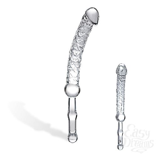  2       CURVE TEXTURED LOVE WAND GLAS-14
