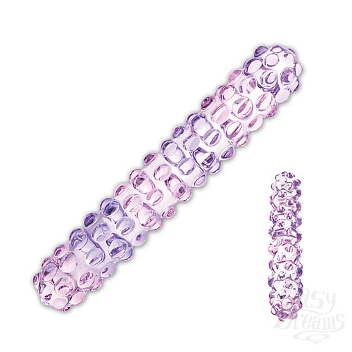  2    PURPLE ROSE NUBBY GLAS-94