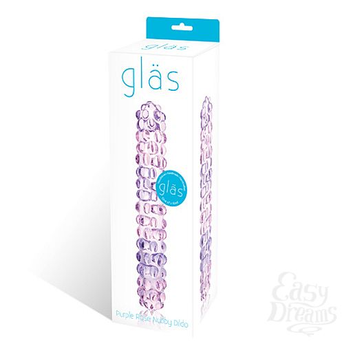  3    PURPLE ROSE NUBBY GLAS-94
