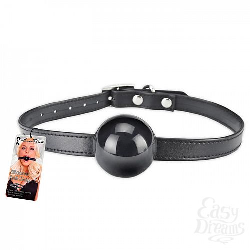 Фотография 1:  Кляп с шаром из силикона с регулирующимся ремнем LF1797 Фотография 1:  Кляп с шаром из силикона с регулирующимся ремнем LF1797