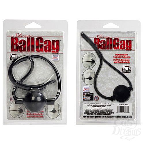 Фотография 2:  Кляп из силикона черный BALLGAG Фотография 2  Кляп из силикона черный BALLGAG
