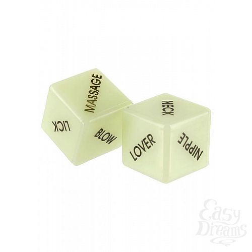  2     LOVE2LOVE GLOW IN THE DARK DICE 9899TJ