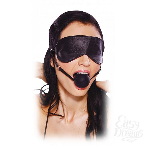 Фотография 2:  Кляп FF BLINDFOLD BALL GAG 393200PD Фотография 2  Кляп FF BLINDFOLD BALL GAG 393200PD