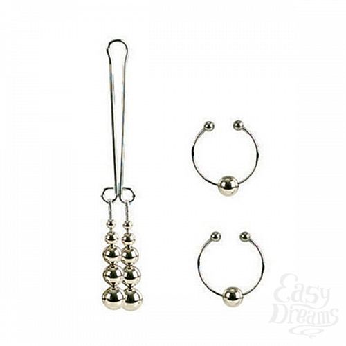  3     Nipple and Clitoral Body Jewelry Silver
