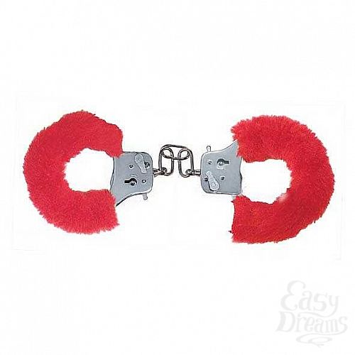  1:     FURRY FUN CUFFS RED PLUSH