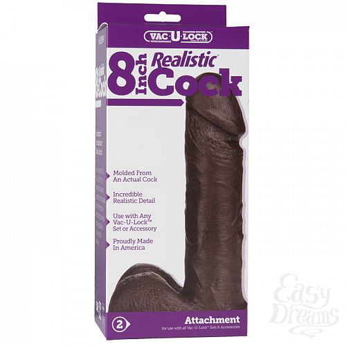  3  -    8 inch Realistic Cock 1015-13-BX