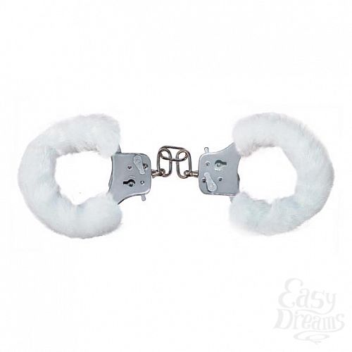 1:   FURRY FUN CUFFS, well-trained white