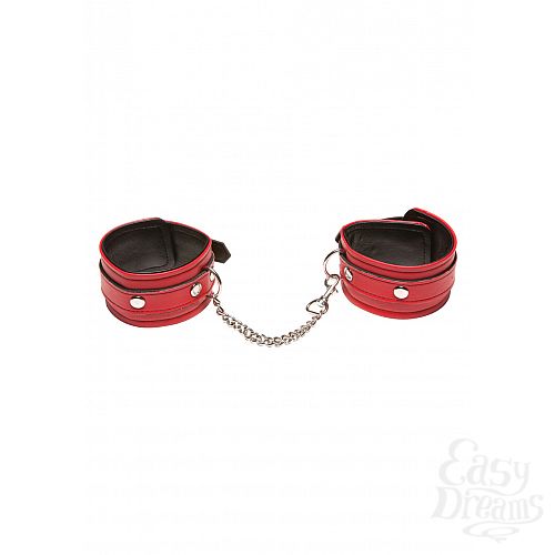 ���������� 2  ������ X-PLAY LOVE CHAIN ANKLE CUFFS RED 2069XP