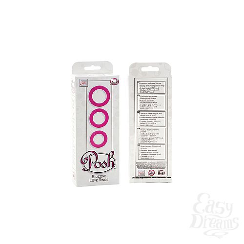  3     Posh Silicone Love Rings 