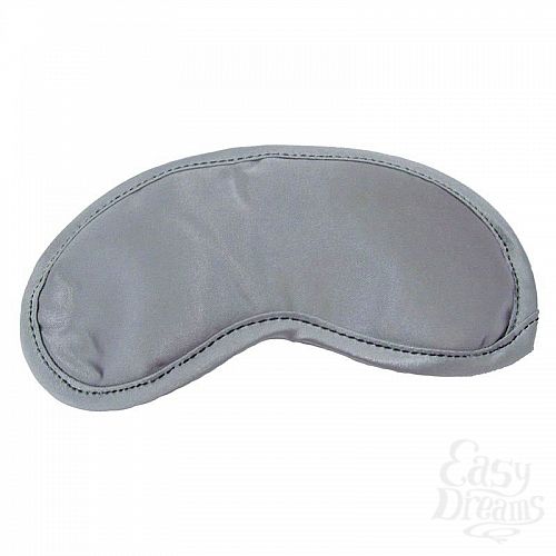  1:     Satin Blindfold - Grey, OS, 