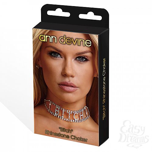 3    BITCH RHINESTONE CHOKER