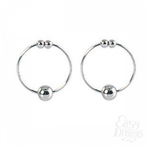  2   Nipple Rings Silver 2630-05CDSE