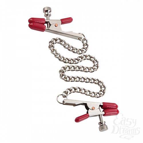 ���������� 2  ������� ��� ����� Phil Varone Rock Hard Nipple Clamps Red 2975-50BXSE
