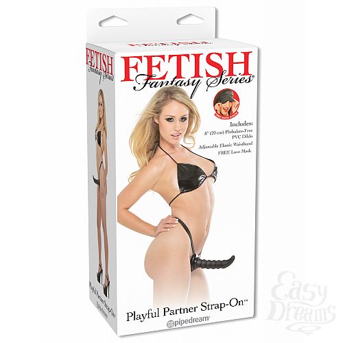 Фотография 1:  Страпон FF Playful Partner Black 333323PD Фотография 1:  Страпон FF Playful Partner Black 333323PD