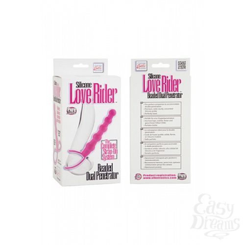  3     Silicone Love Rider Beaded Dual Penetrator 
