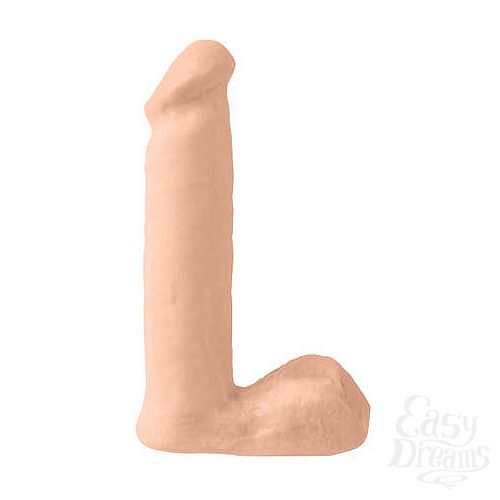 Фотография 2:  Фаллоимитатор телесный BASIX 7,5 с мошонкой Фотография 2  Фаллоимитатор телесный BASIX 7,5 с мошонкой